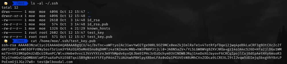 ssh key content