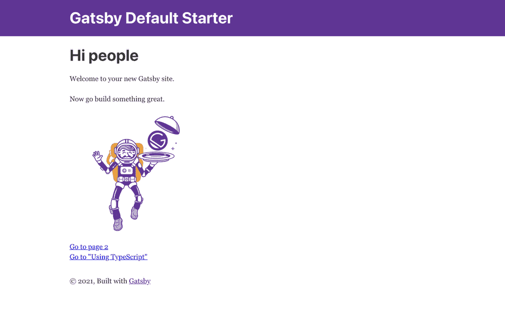 Gatsby Default Starter